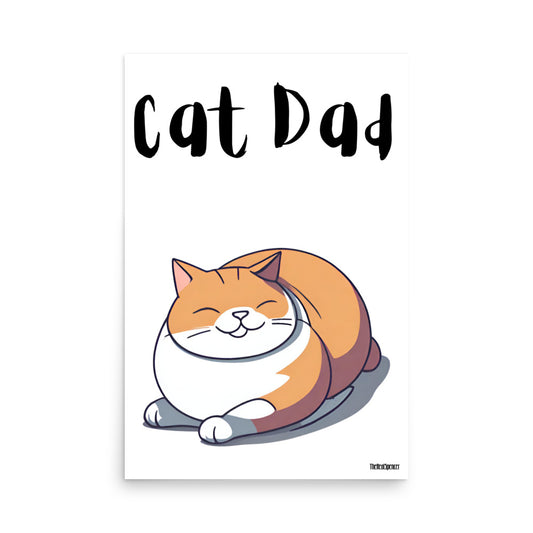 Cat Dad Poster