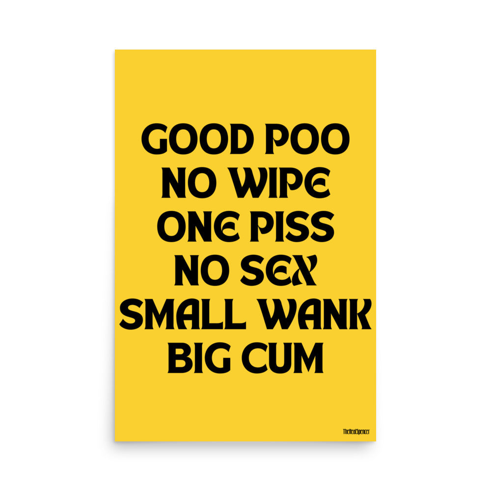Good Poo No Wipe Poster