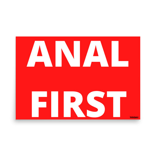 Anal First Poster