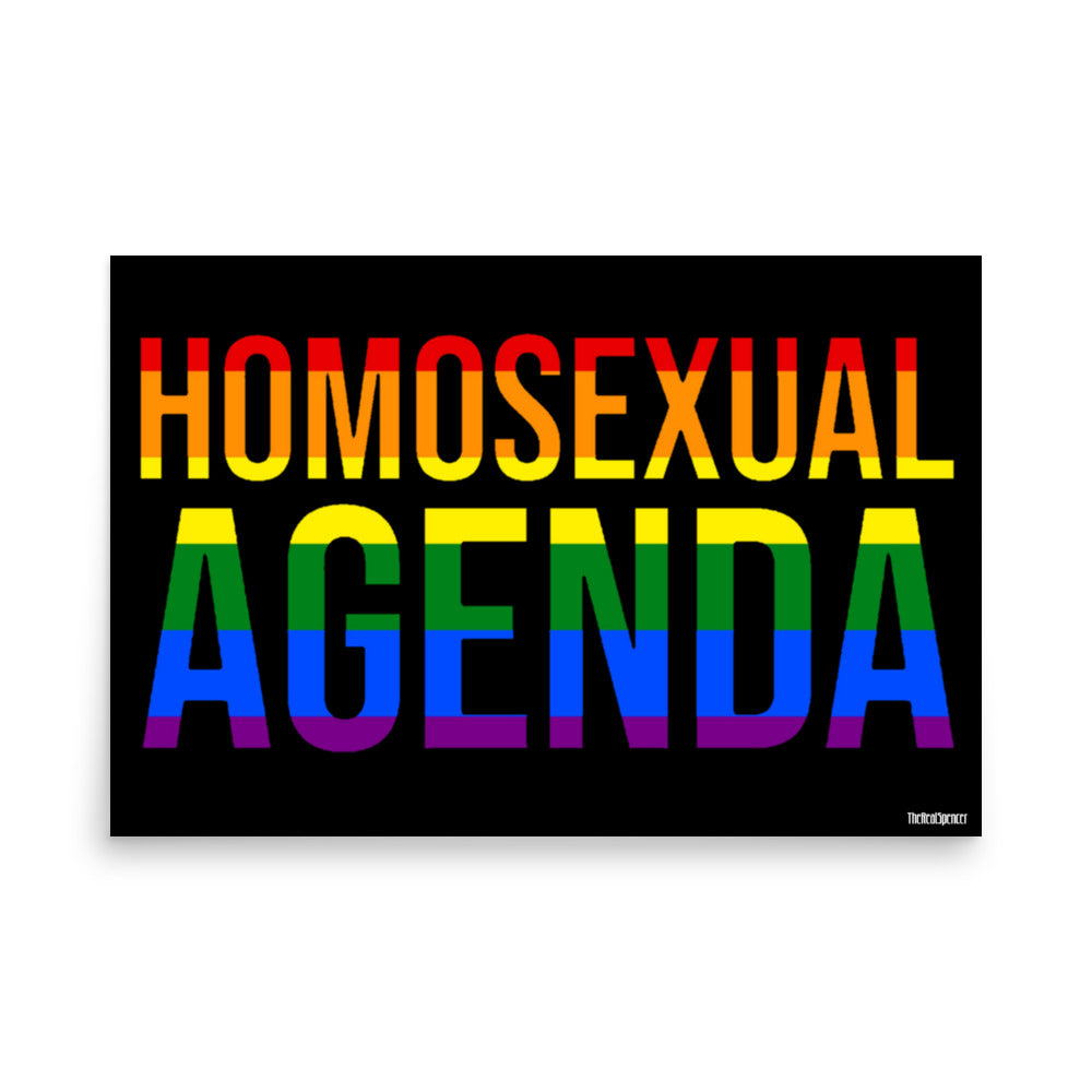 Homosexual Agenda Poster