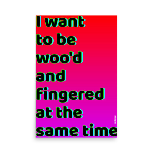 Woo'd And Fingered Poster