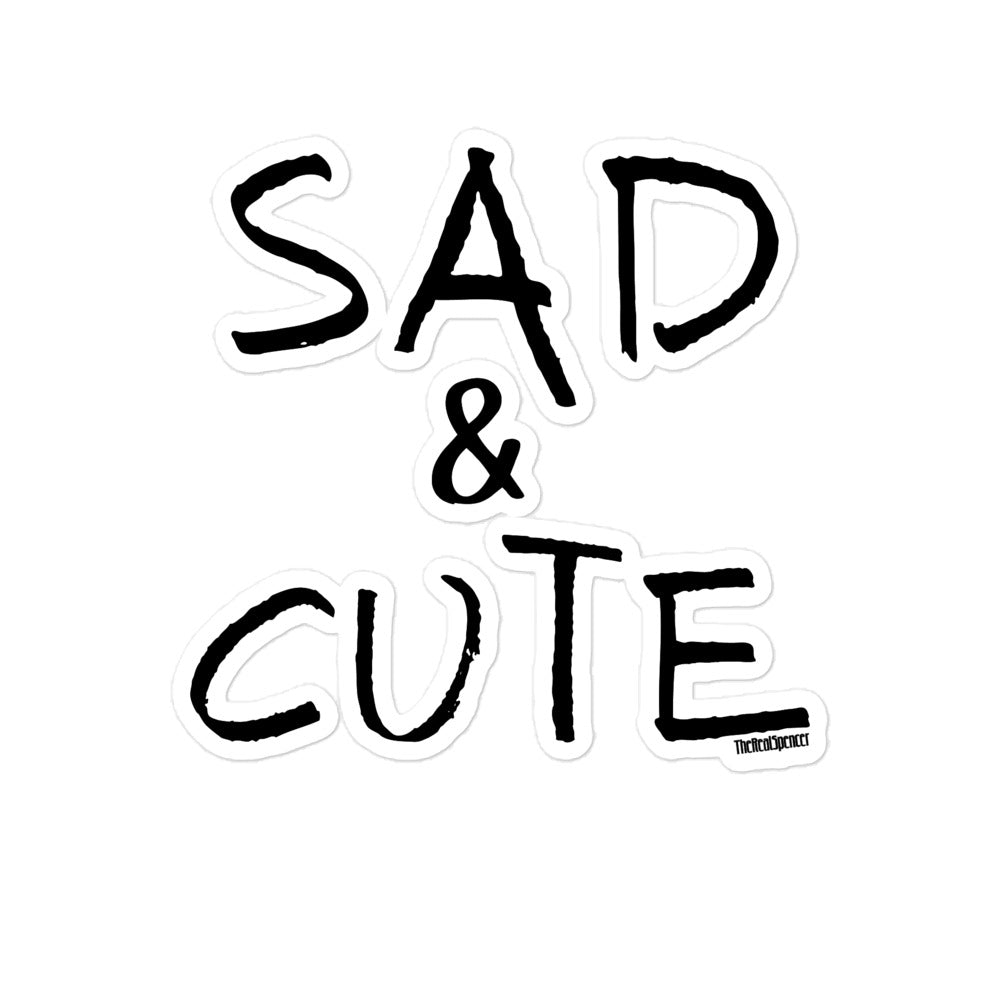 Sad and Cute Sticker