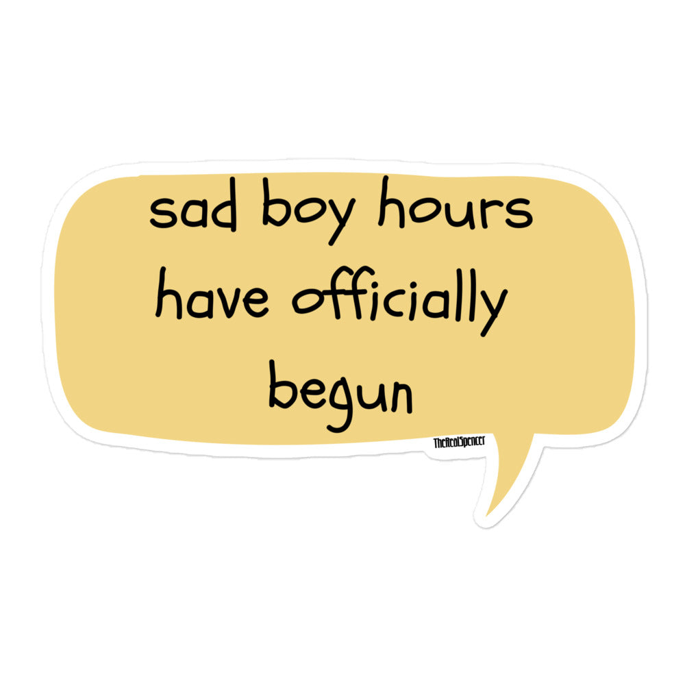 Sad Boy Hours Sticker