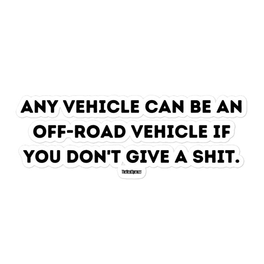 Any Vehicle Sticker