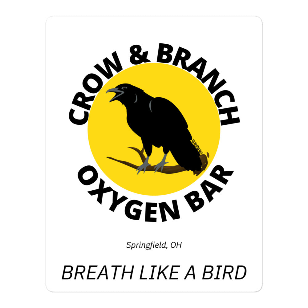 Crow and Branch Sticker