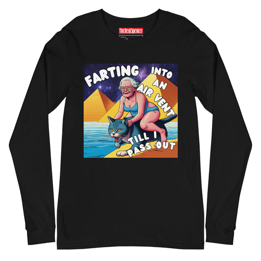 Farting Into An Air Vent Long Sleeve Tee