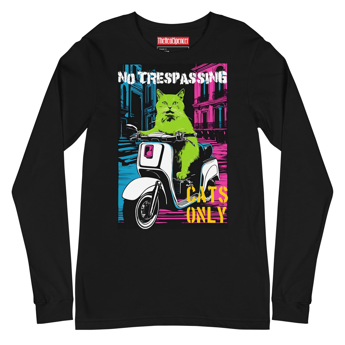 No Trespassing Cats Only Long Sleeve Tee