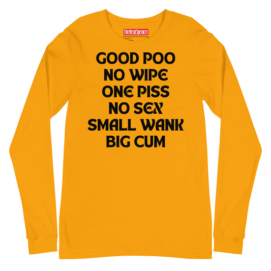 Good Poo No Wipe Long Sleeve Tee