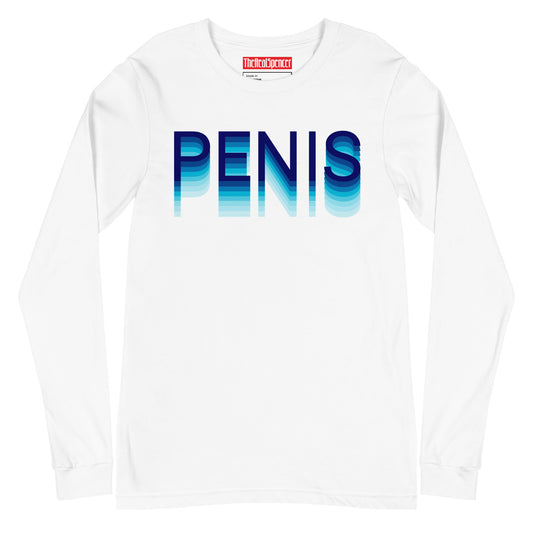 Penis (Blue Gradient) Long Sleeve Tee