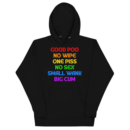 Good Poo No Wipe (Rainbow) Hoodie