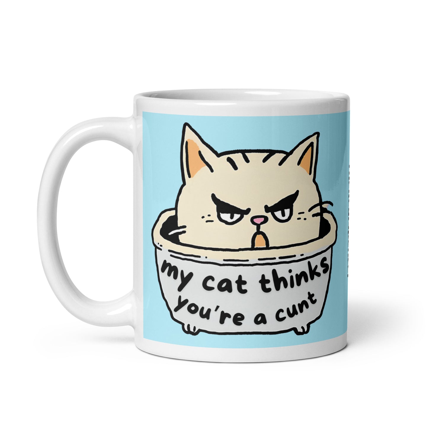 My Cat Thinks You're A Cunt Mug
